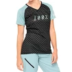 100 % Airmatic Damen Trikot Seafoam Checkers