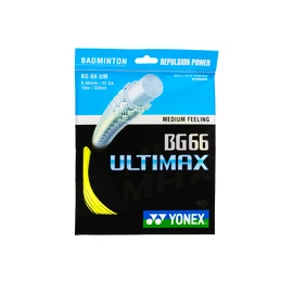 Badmintonsaite Yonex BG 66 Ultimax Yellow (0.65 mm)