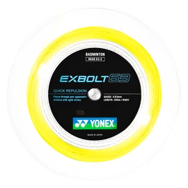 Badmintonsaite Yonex Exbolt 63 Yellow (200 m)