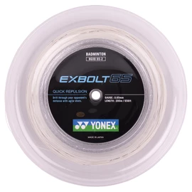 Badmintonsaite Yonex Exbolt 65 White (200 m)