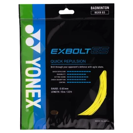 Badmintonsaite Yonex Exbolt 65 Yellow (10m)