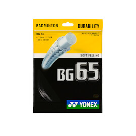 Badmintonsaite Yonex Micron BG65 Black 10m (0.70 mm)