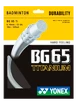 Badmintonsaite Yonex Micron BG65Ti White 10m (0.70 mm)