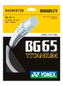 Badmintonsaite Yonex Micron BG65Ti White 10m (0.70 mm)