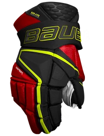 Bauer Vapor Hyperlite - MTO black/red/green Eishockeyhandschuhe, Intermediate