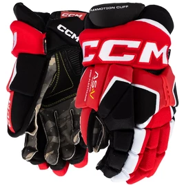 CCM Tacks AS-V PRO black/red/white Eishockeyhandschuhe, Junior