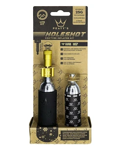 CO2-Pumpenaufsatz mit Kartuschen-Set PEATY'S  Mtb (25g) - gold (ppr-hti-mtb-gld-12)
