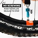 CO2-Pumpenaufsatz mit Kartuschen-Set PEATY'S  Road & gravel (16g) - black (ppr-hti-rag-blk-12)