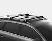 Dachträger Thule Edge Black Volkswagen Sharan 5-T MPV Dachreling 10+