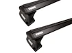 Dachträger Thule mit EVO WingBar Black Chevrolet Equinox EV 5-T SUV Bündige Schienen 24+