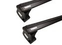 Dachträger Thule mit EVO WingBar Black Chevrolet Equinox EV 5-T SUV Bündige Schienen 24+