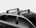 Dachträger Thule mit EVO WingBar Black Chevrolet Zafira 5-T MPV Befestigungspunkte 00-04