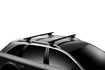 Dachträger Thule mit EVO WingBar Black Fiat Doblo 4-T Van Dachreling 02-21
