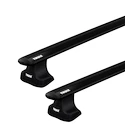 Dachträger Thule mit EVO WingBar Black Ford Ranger 2-T Single-cab Normales Dach 11-21