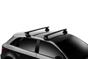 Dachträger Thule mit EVO WingBar Black Ford Ranger Raptor 4-T Double-cab Normales Dach 20-22