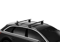 Dachträger Thule mit EVO WingBar Black Holden Astra Sports Tourer 5-T Estate Bündige Schienen 10-15