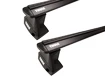 Dachträger Thule mit EVO WingBar Black Honda Fit 5-T Hatchback Normales Dach 08-14