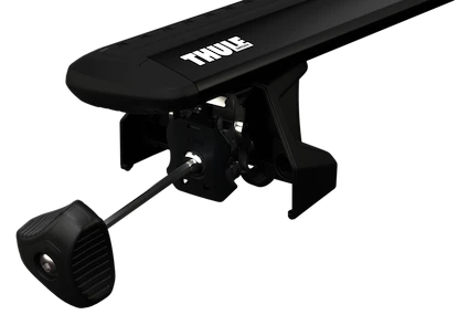 Dachträger Thule mit EVO WingBar Black Land Rover Defender 90/110/130 5-T SUV T-Profil 20-24