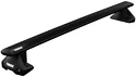 Dachträger Thule mit EVO WingBar Black Nissan Navara (D40) 4-T Double-cab Normales Dach 05-15