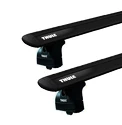 Dachträger Thule mit EVO WingBar Black Porsche Cayenne 5-T SUV T-Profil 02-09