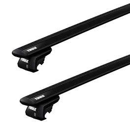 Dachträger Thule mit EVO WingBar Black Rover Streetwise 3-T Hatchback Dachreling 04-05