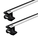Dachträger Thule mit EVO WingBar Dodge Ram 1500/2500/3500 4-T Double-cab Normales Dach 09-18
