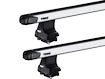 Dachträger Thule mit SlideBar Dodge Dakota 4-T Double-cab Normales Dach 05-21