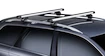 Dachträger Thule mit SlideBar Volkswagen Cross Polo 5-T Hatchback Dachreling 06-09