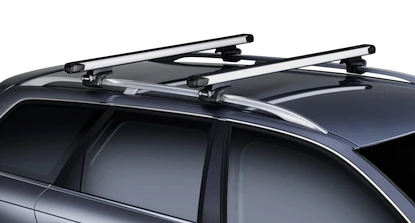 Dachträger Thule mit SlideBar Volkswagen Touran I (1T) 5-T MPV Dachreling 03-15