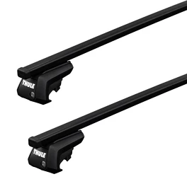 Dachträger Thule mit SquareBar Mitsubishi Pajero Dakar 5-T SUV Dachreling 09-21