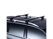 Dachträger Thule mit SquareBar Subaru Legacy II 5-T Estate Dachreling 00-02