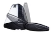 Dachträger Thule mit WingBar Black Chrysler Voyager 5-T MPV Dachreling 95-00