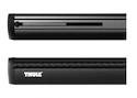 Dachträger Thule mit WingBar Black Daewoo Musso 5-T SUV Normales Dach 00-05