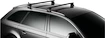 Dachträger Thule mit WingBar Black Nissan Serena 5-T MPV Normales Dach 05-09