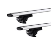 Dachträger Thule mit WingBar Black Nissan Terrano (WD21) 5-T SUV Dachreling 86-96