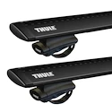 Dachträger Thule mit WingBar Black Volkswagen Golf Sportsvan 5-T Hatchback Dachreling 14-21