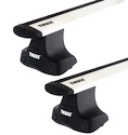 Dachträger Thule mit WingBar Dodge Ram 2500 4-T Double-cab Normales Dach 02-09