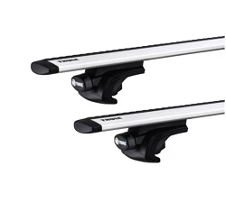 Dachträger Thule mit WingBar Nissan Patrol GR (Y61) 5-T SUV Dachreling 05-13