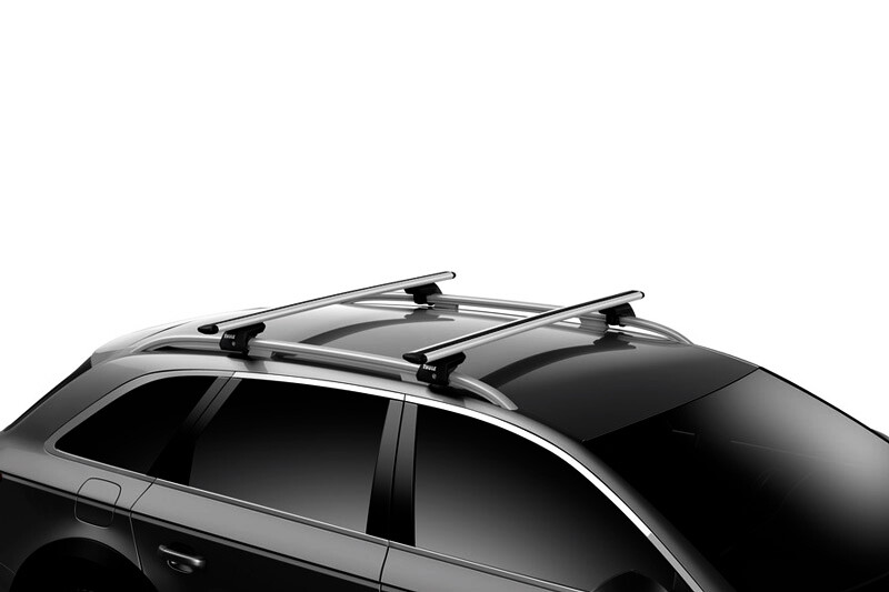 Dachträger Thule mit EVO WingBar JEEP Cherokee 5-T SUV Dachreling 02-07