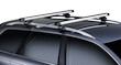 Dachträger Thule mit SlideBar SSANGYONG Actyon 4-T Double-cab Normales Dach 06+