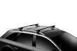 Dachträger Thule mit SquareBar FIAT Idea 5-T Hatchback Dachreling 03-21