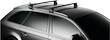Dachträger Thule mit WingBar Black FIAT Doblo 4-T Van Normales Dach 02+