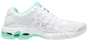 Damen Hallenschuhe Mizuno  Wave Voltage White/Fiery Coral