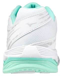 Damen Hallenschuhe Mizuno  Wave Voltage White/Fiery Coral