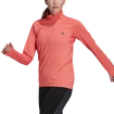 Damen Hoodie adidas  Run Fast 1/2 Zip Semi Turbo