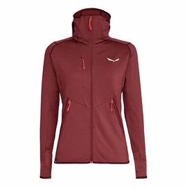 Damen Hoodie Salewa Puez Melange PL M FZ HDY Syrah Melange