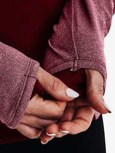 Damen Hoodie Under Armour  ColdGear 1/2 Zip-RED