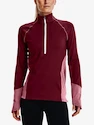 Damen Hoodie Under Armour  ColdGear 1/2 Zip-RED M