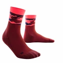 Damen Kompressionssocken  CEP  Mid Cut Pink/Peacot