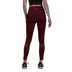 Damen Leggins adidas Own The Run Radically Reflective 7/8 Tights Shadow Red